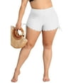 thumbnail image 1 of Sociala Women's Plus Size Solid Swim Shorts Drawstring Board Shorts Tummy Control Swimsuit Trunks, 1 of 5
