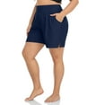 Sociala Women's Plus Size Swim Shorts High Waisted Bathing Suits