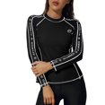 thumbnail image 1 of Sociala Women's Rash Guard UV Sun Protection Swim Shirt Long Sleeve Wetsuits Top, 1 of 1