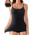 thumbnail image 1 of Sociala Women's Seamless Camisole Tank Tops Stretch Spaghetti Strap Camisoles Built-in Bra Basic Undershirt Tanks, 1 of 12