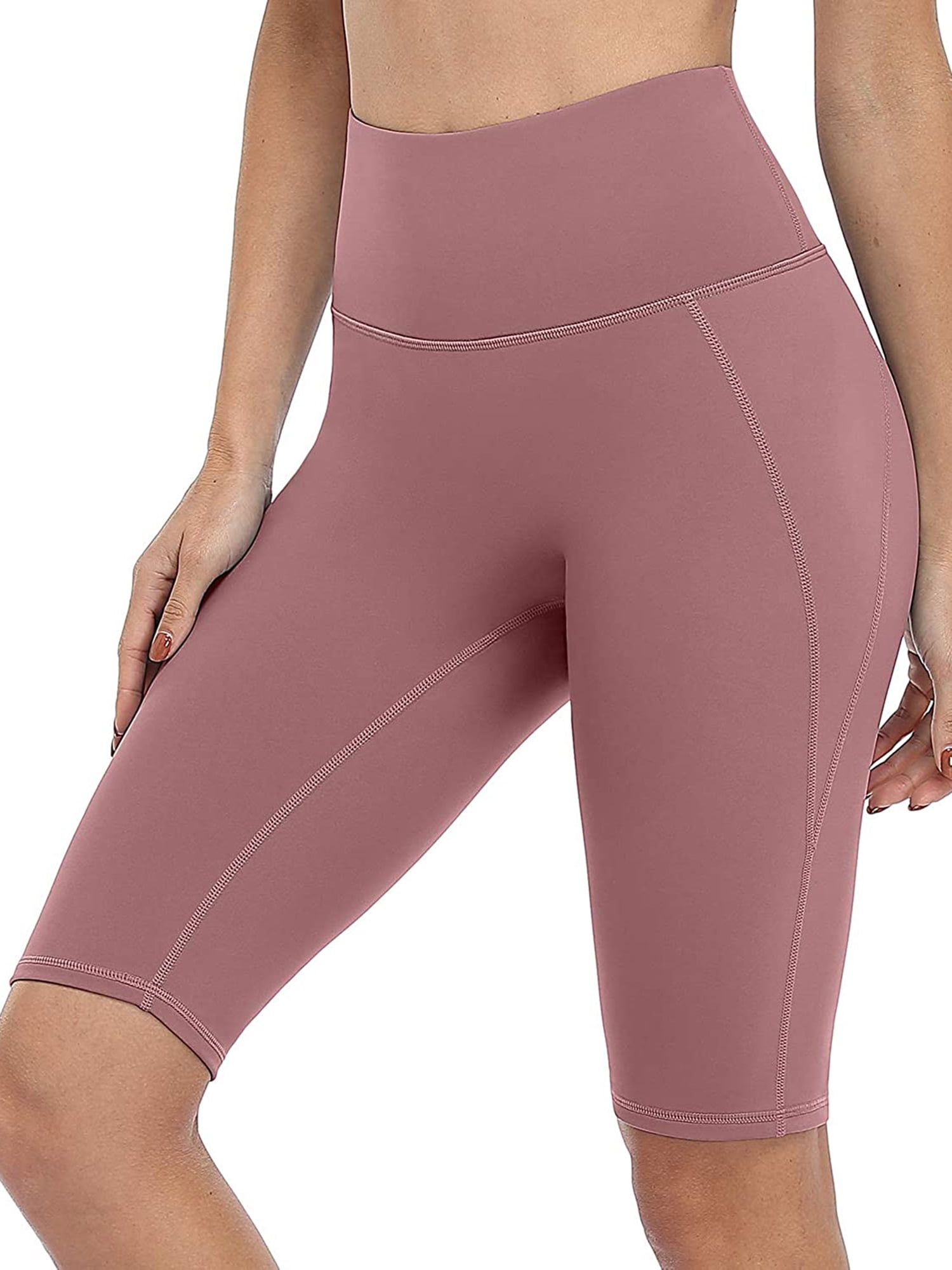 Real Essentials 4-Pack: Womens Capri Leggings Yoga Pants Pants Women  Workout Tummy Control Exercise Pockets Gym Athletic Soft Compression  Running Knee Length Ladies Teen High Waisted - Set 1, S at