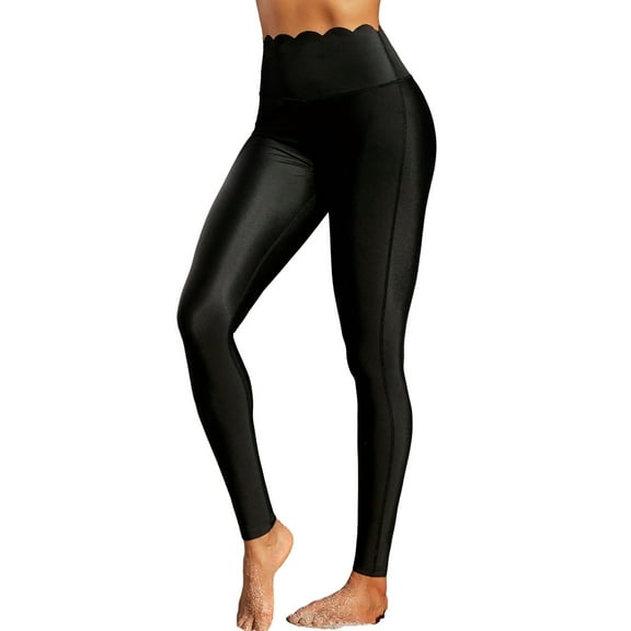 Sociala Women's Swim Pants With Pockets UPF 50  Long Surfing Swim Legging