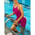 thumbnail image 1 of Sociala Women's Swimming Costume Boyleg Racerback Athletic Training Bathing Suit, 1 of 4
