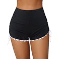thumbnail image 1 of Sociala Women's Wide Waistband Swim Shorts Side Drawstring Tankini Bikini Sporty Board Shorts, 1 of 5