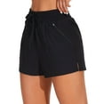 thumbnail image 1 of Sociala Womens 2 in 1 Drawstring Swim Shorts Quick Dry Board Shorts with Boxer Liner Pockets Sport Swim Bottoms, 1 of 8