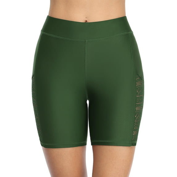 Sociala Womens Bikini Board Shorts Hollow Out Swimsuit Bottom Swim Trunk