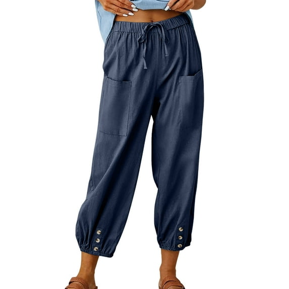 Sociala Womens Drawstring Running Sweatpants Joggers Pants Lounge Workout Jogging with Pockrts