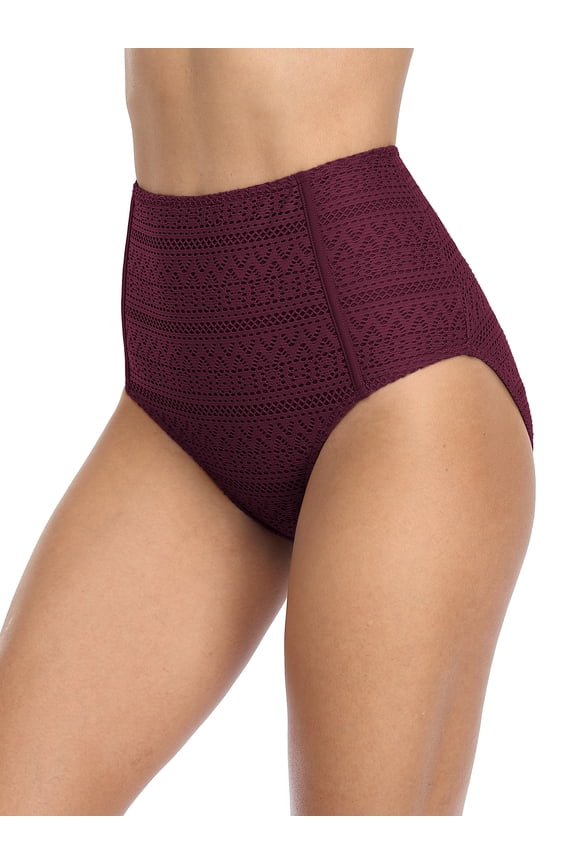 Womens High Waisted Bikini Bottoms Quick Dry Swimsuit Bottoms Stretch Tankini Bottom