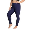thumbnail image 1 of Sociala Womens Plus Size High Waisted Swim Pants Sporty Swimming Leggings UPF 50+ Swimsuit Bottoms, 1 of 8