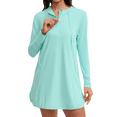 thumbnail image 1 of Sociala Womens Hoodie Swim Shirts Zipper Rash Guard UPF 50+ Swimsuit Tops with Pockets, 1 of 7