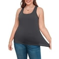 thumbnail image 1 of Sociala Womens Large Size Wider Straps Tanks Tops Built-in shelf Bra Basic Cami, 1 of 4