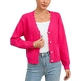 thumbnail image 1 of Sociala Womens Lightweight Coat Button Down Jacket Long Sleeve Open Front Cardigan Sweater with Pockets, 1 of 6
