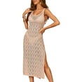 thumbnail image 1 of Sociala Womens Long One Piece Cover-ups Sleeveless Sexy Swim Dress, 1 of 5