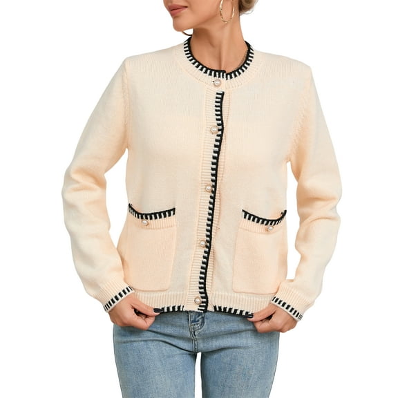 Sociala Womens Long Sleeve Open Front Cardigan Sweater with Pockets Lightweight Coat Button Down Jacket