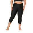 thumbnail image 1 of Sociala Womens Plus Size Capris High Waist Swimwear Bottoms Long Swim Shorts Tankini Bottom, 1 of 9