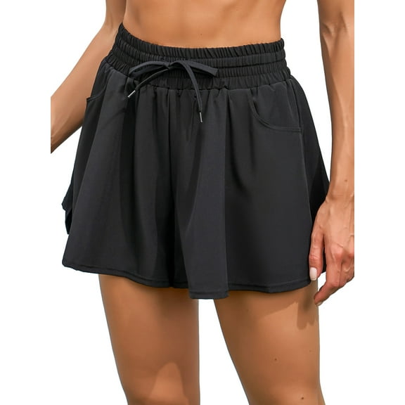 Sociala Womens Quick Dry Beach Swimshorts Drawstring Swim Trunks with Pockets