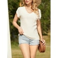 thumbnail image 1 of Sociala Womens Short Sleeve Sweater Tops Lightweight Sweater Vest with Pockets, 1 of 6