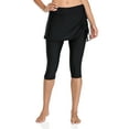 thumbnail image 1 of Sociala Womens Skirted Swim Short Sun Protective UPF 50+ Swimming Bottom with Attached Skirt, 1 of 6