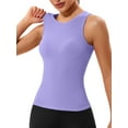 thumbnail image 1 of Sociala Womens Sleeveless Ribbed Tank Tops Full Back Sport Tops, 1 of 5