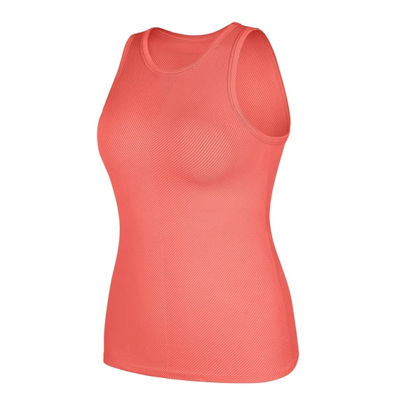 Sociala Womens Sleeveless Ribbed Tank Tops Full Back Sport Tops