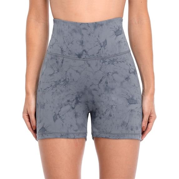 Sociala Womens Workout Biker Shorts Seamless High Waisted Tummy Control Slimming Athletic Gym Yoga Shorts