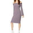 thumbnail image 1 of Socialite Womens Striped Midi Dress, Multicoloured, Small, 1 of 2