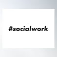 thumbnail image 1 of #Socialwork Poster Wall Art, Modern Wall Decor, 8x12 UNFRAMED, 1 of 3