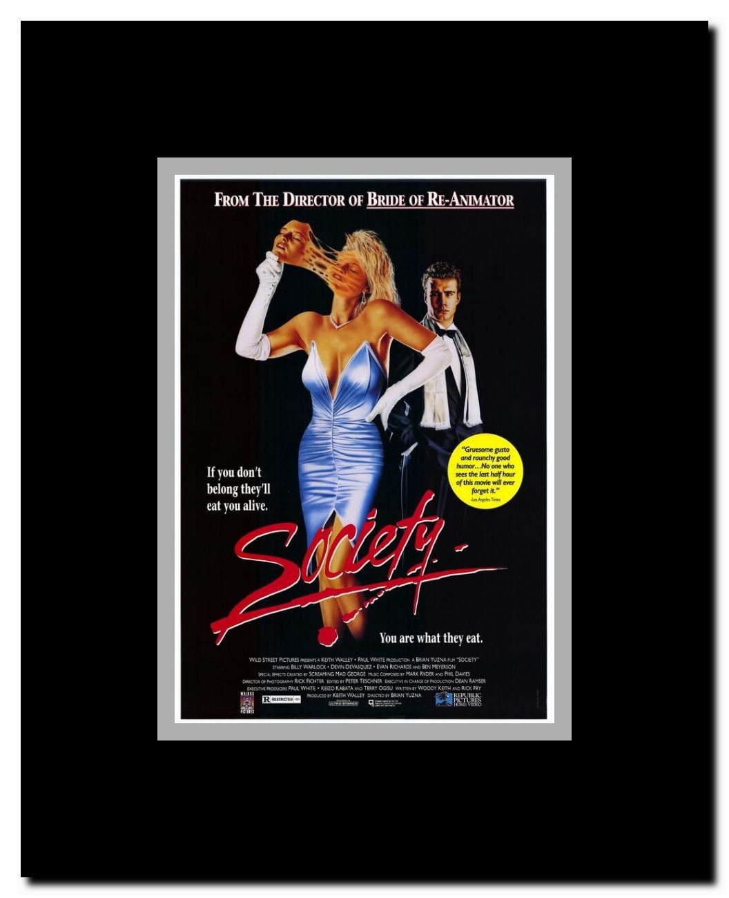 Society Framed Movie Poster
