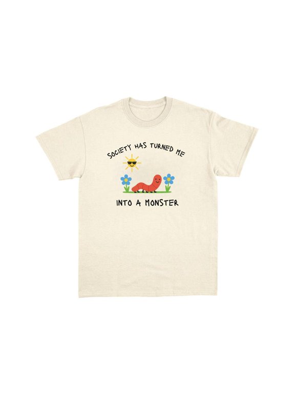 Society Has Turned Me Graphic T-Shirt, Funny Meme Tee, Sarcastic Absurd Humor Shirt, Ironic Novelty Unisex Top