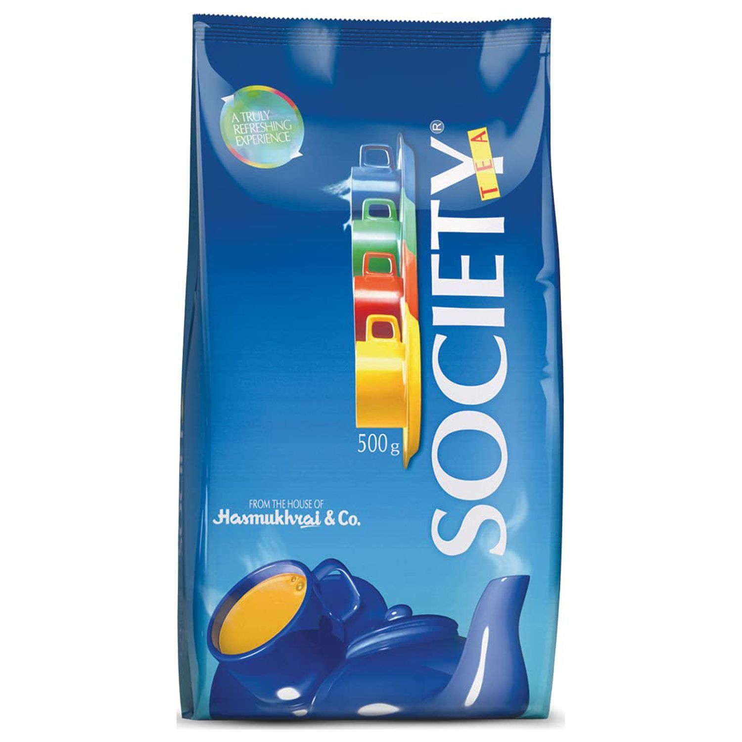 Society Twisted & Curled Leaf Tea - 500gm Pouch, 17.6 Ounce | Unique Blend Crafted For Chai Lovers Across India - Low Caffeine Chai Patti | Premium Ingredients For The Discerning Tea Drinker