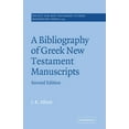 thumbnail image 1 of Society for New Testament Studies Monogr A Bibliography of Greek New Testament Manuscripts, Book 109, (Paperback), 1 of 1