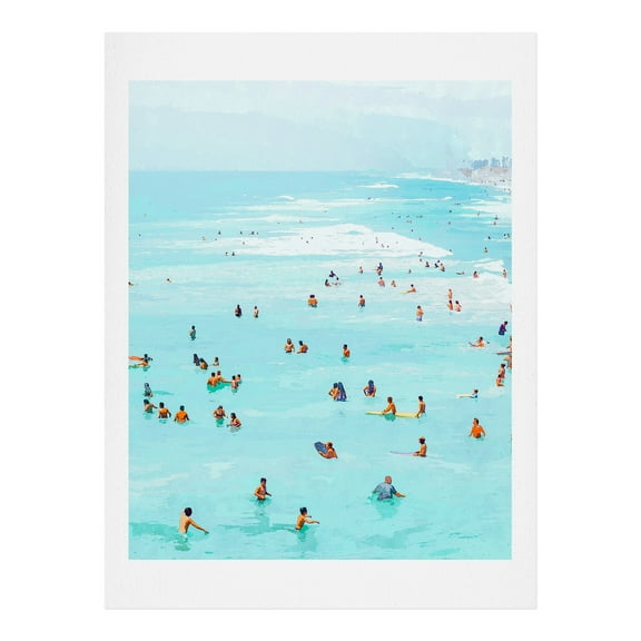 Society6 83 Oranges Hot Summer Day Unframed Art Print Wall Art, Ocean, Modern, Coastal, Portrait, Paintings