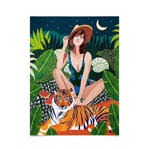 Society6 83 Oranges Living In The Jungle Unframed Poster Wall Art, 18" x 24"