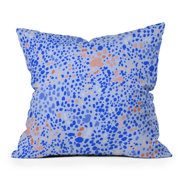 Society6 83 Oranges Violet Leopard 18" x 18" Decorative Throw Pillow