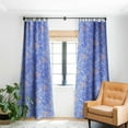 thumbnail image 1 of Society6 83 Oranges Violet Leopard Blackout Curtain Single Panel Blue Modern 50" x 96", 1 of 3