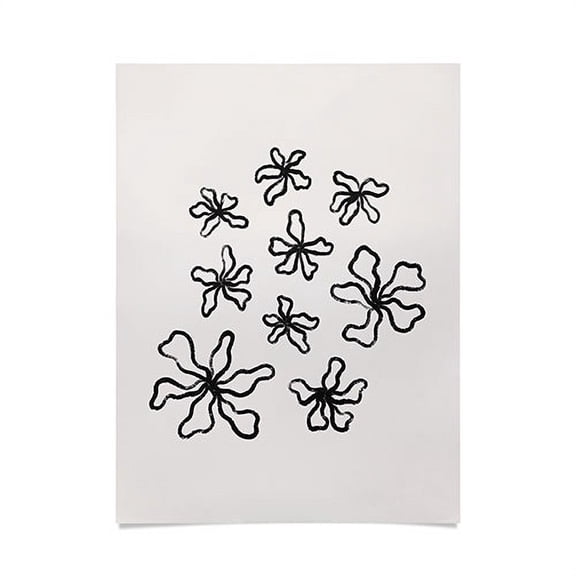 Society6 Alisa Galitsyna Dancing Flowers Poster 18" x 24"