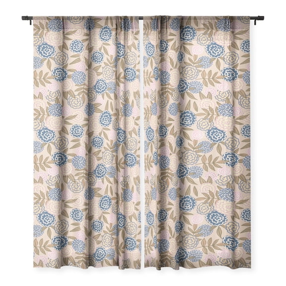 Society6 Alisa Galitsyna Magic Roses 50" x 96" Curtain Panel