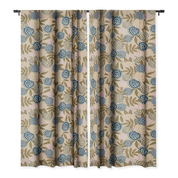 Society6 Alisa Galitsyna Magic Roses Single Panel Room Darkening Window Curtain 50" x 84"