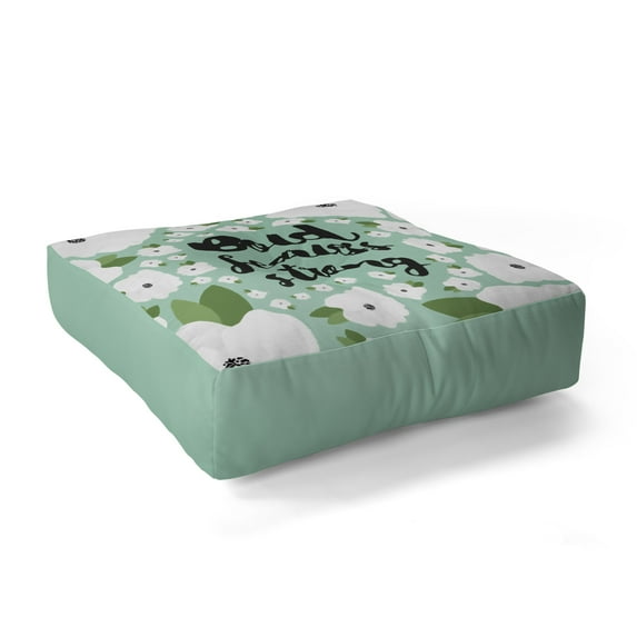 Society6 Allyson Johnson Bold Floral Min Square Floor Pillow