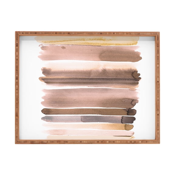 Society6 Amy Sia TRANQUIL BREATH 18" x 14" Rectangle Large Bamboo Tray