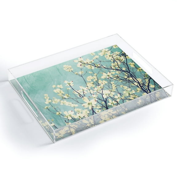 Society6 Ann Hudec Purely Spring Medium Acrylic Tray