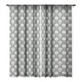 thumbnail image 1 of Society6 Avenie Royal Damask Grey Single Panel Sheer Window Curtain 50" x 64", 1 of 1