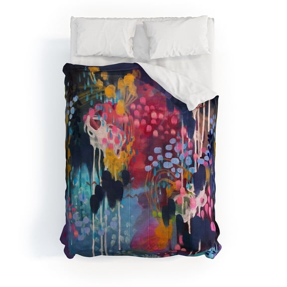 Society6 BE PRESENT by Sagepizza Comforter