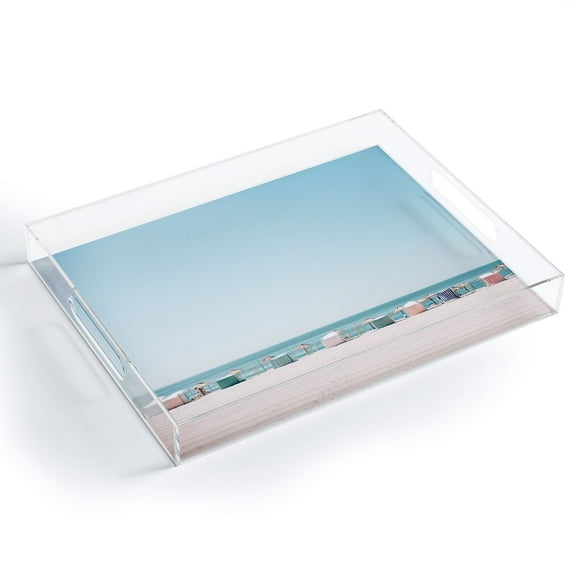 Society6 Beach Huts by Hello Twiggs Acrylic Tray