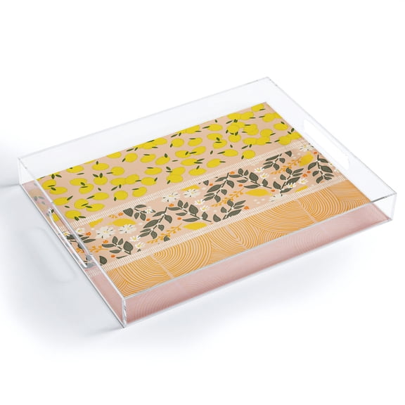 Society6 Benoite Blush Lemons by Iveta Abolina Acrylic Tray