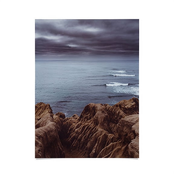 Society6 Bethany Young Photography Sunset Cliffs Storm Poster 18" x 24"
