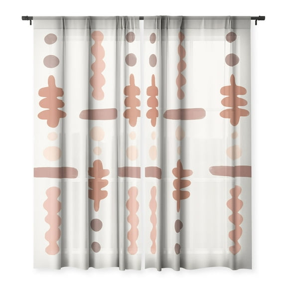 Society6 Bohomadic.Studio Botanical Garden Elements 3 50" x 96" Curtain Panel