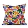 thumbnail image 1 of Society6 Bright Abstract Pattern 1 by Alisa Galitsyna Throw Pillow, 1 of 5