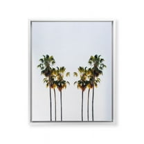 Society6 Chelsea Victoria Make Me Sway White Framed Art Canvas Wall Art, 8" x 10", Coastal, Portrait, Photography, Tropical