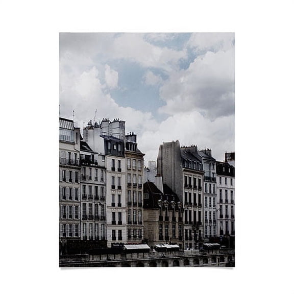 Society6 Chelsea Victoria Parisian Rooftops Poster Unframed Poster Wall Art, 18" x 24"